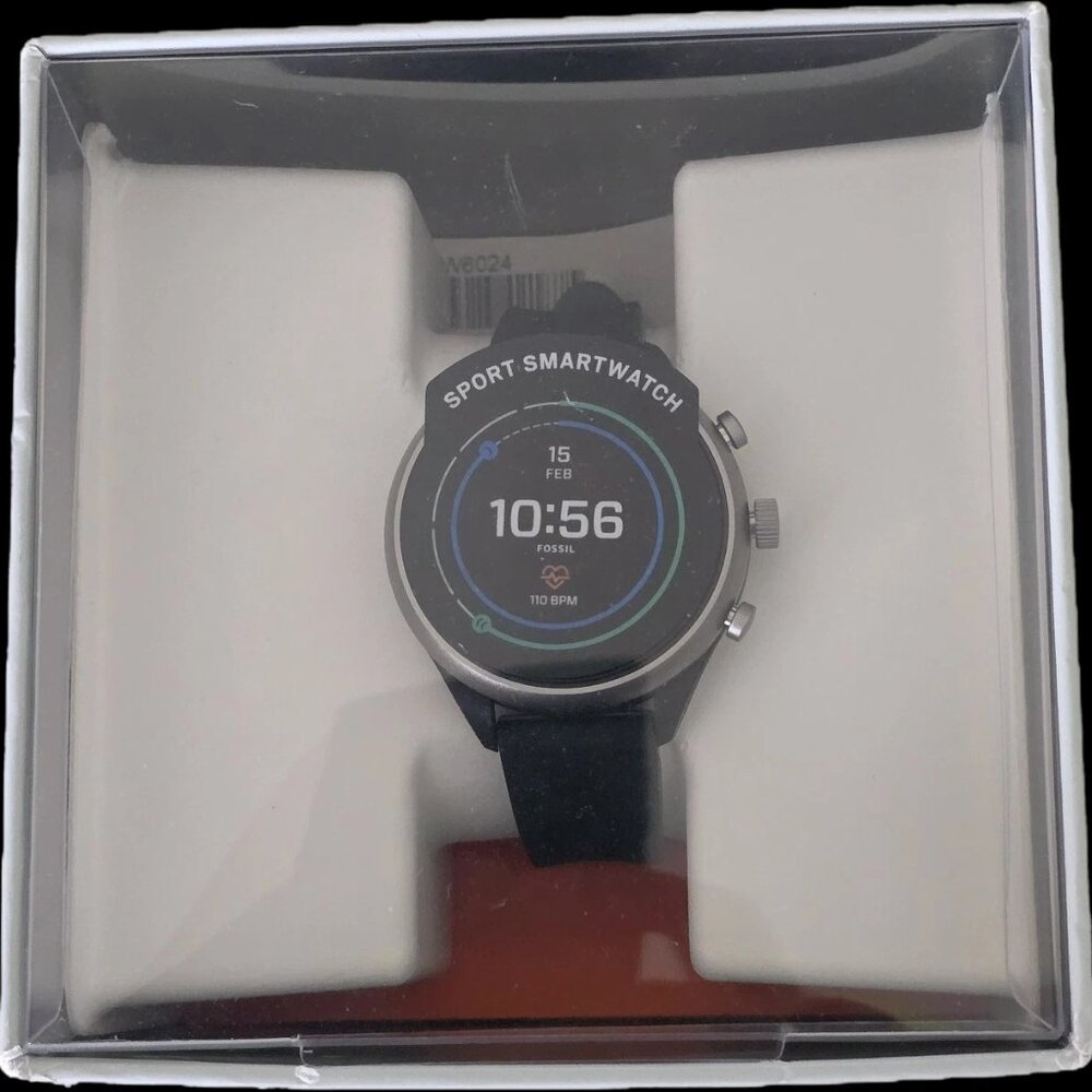 $275 MSRP| Fossil FTW6024 Women's Sport Smartwatch 41mm Aluminum- Open Box